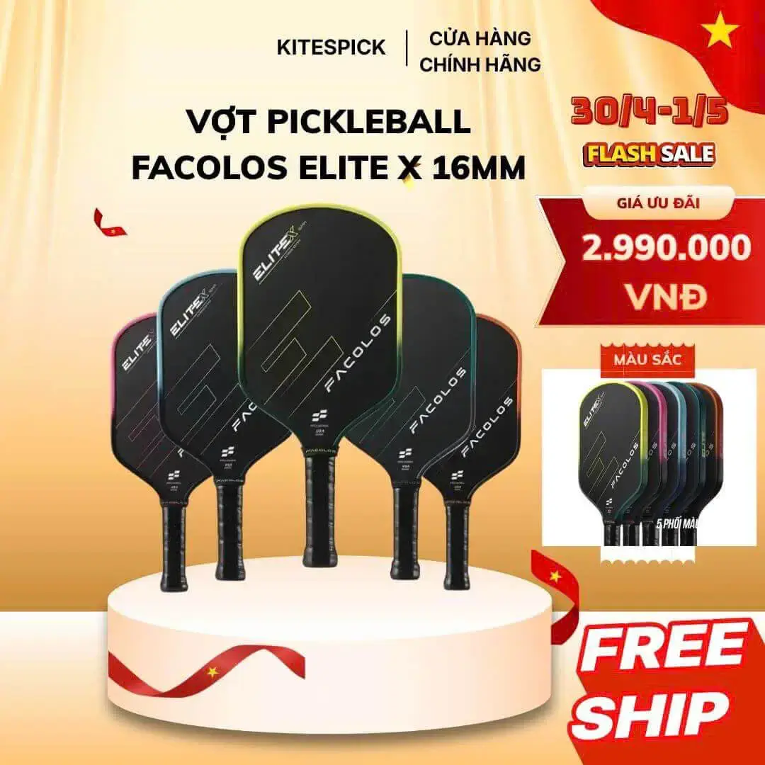 Vợt Pickleball Facolos Elite X 16mm