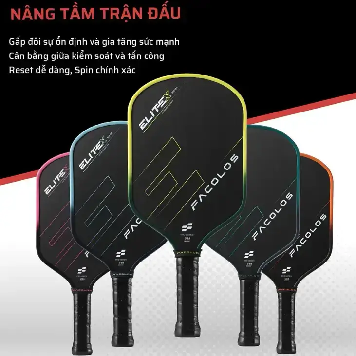 Vợt Pickleball Facolos Elite X 16mm