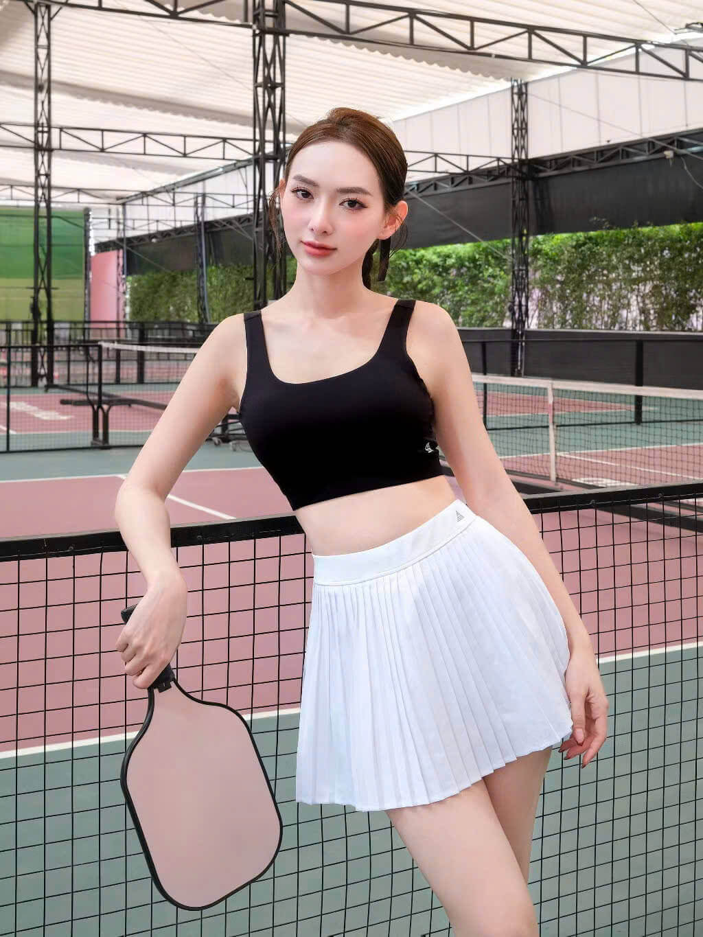 Chân váy xếp ly thể thao nữ Pickleball