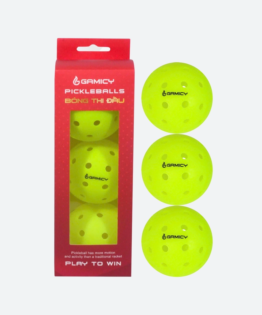 HỘP 3 BÓNG THI ĐẤU PICKLEBALL GAMICY G-PRO40L