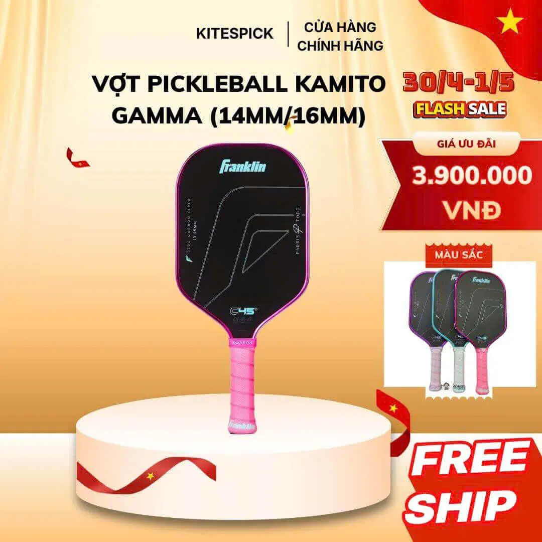 Vợt Pickleball Kamito Gamma (14mm/16mm)