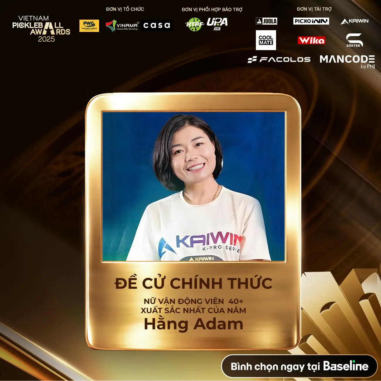 TOP NỮ VĐV 40+ XUẤT SẮC NHẤT CỦA NĂM